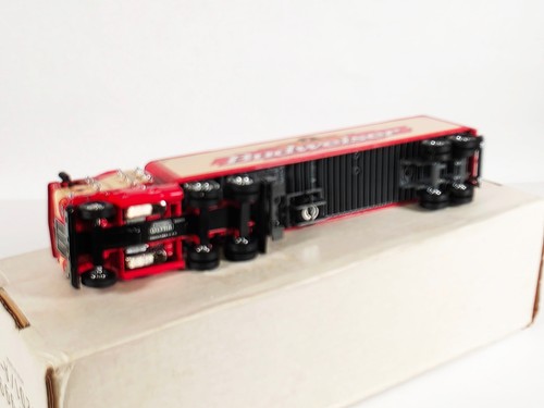 Matchbox Ultra KS201A • Red Freightliner Budweiser Semi Truck • Classic Am Lager - Picture 14 of 20