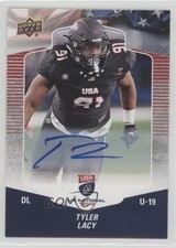 2018 Upper Deck USA Football Auto Tyler Lacy #68 Auto 0l2