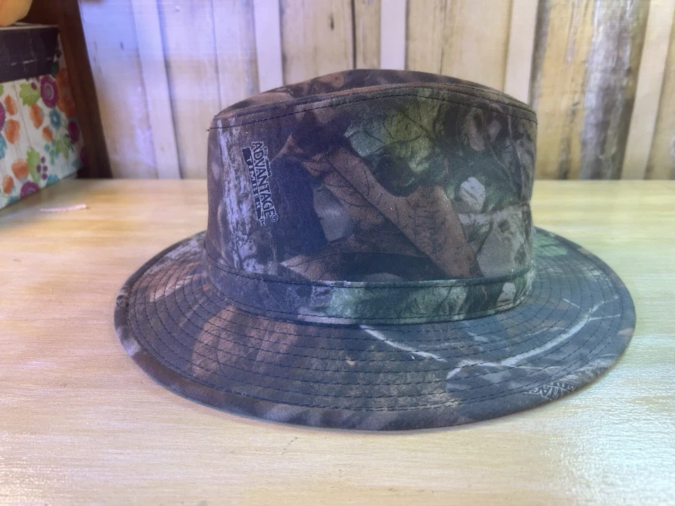 Camuflaje de madera vintage Fedora Ducks ventaja ilimitada talla única usado Foto 4 de 4