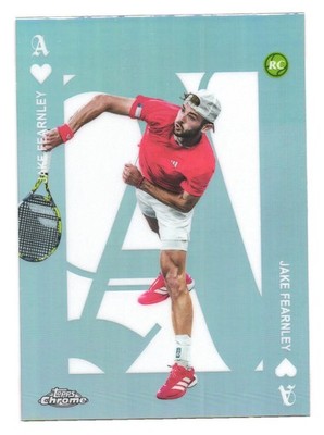 2025 Topps Chrome Tennis Trading Card Aces Jake Fearnley