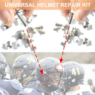 american football helmet screws 24 Pcs Stainless Steel Helmets Visor Screws, Hockey Helmet Repair Kit,  Football