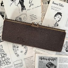 Antique 1910s Edwardian Cut Steel Beaded Evening Clutch  Deborah Regal France