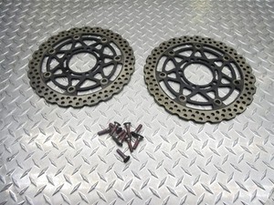 2009 09-12 Kawasaki ZX600 ZX6R Front Left Right Brake Rotor Disc 5.88/5.92mm