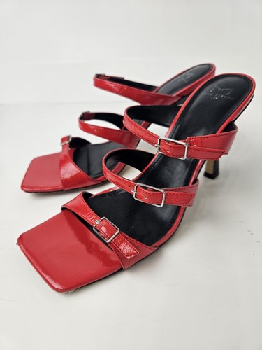 Marc Fisher Sandalen ROT Gr. 9,5 Riemchen 4 Zoll Heels W Three - Bild 3 von 6
