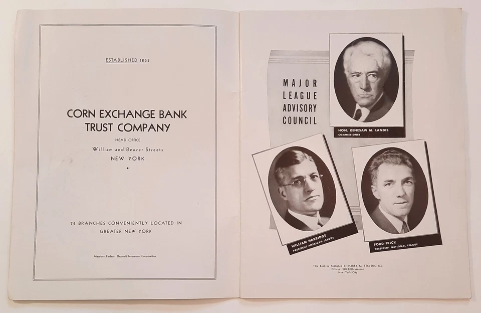 1941 World Series Brooklyn Dodgers Vs. NY Yankees Program MLB "Subway Series" - Image 3 of 4