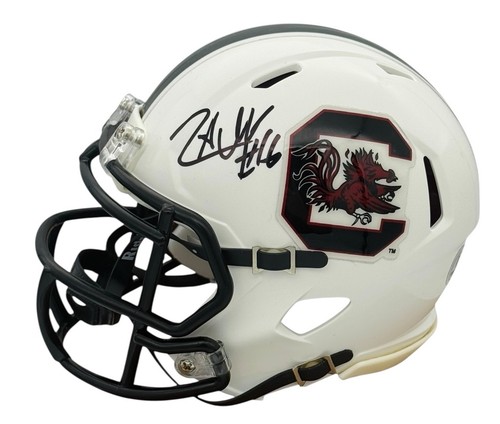 LaNorris Sellers South Carolina Gamecocks Signed Mini Helmet 50/50 Beckett COA - Picture 3 of 6