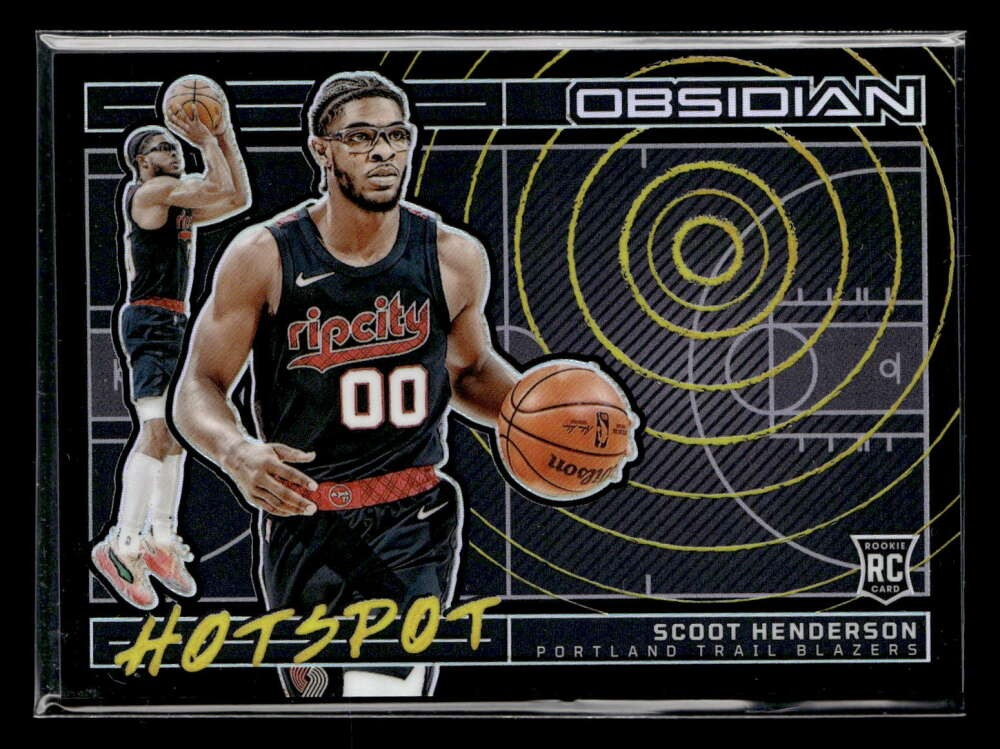 2023-24 Panini Obsidian Scoot Henderson #6 Rookie Hotspot /99 TV1356