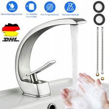 Waschtischarmatur Wasserfall Badarmatur Wasserhahn Bad Mischbatterie Waschbecken