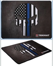 TEKMAT GUN CLEANING MAT ACCESSORIES TEXMAT-17-PUNISHER-BL  11”x17”