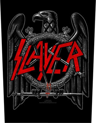 Slayer Backpatch Unisex Black Eagle Standard Standard