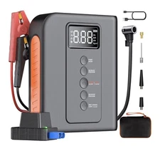 Battery Jump Starter with Air Compressor for Car, 10000mAh Portable Power Pack
