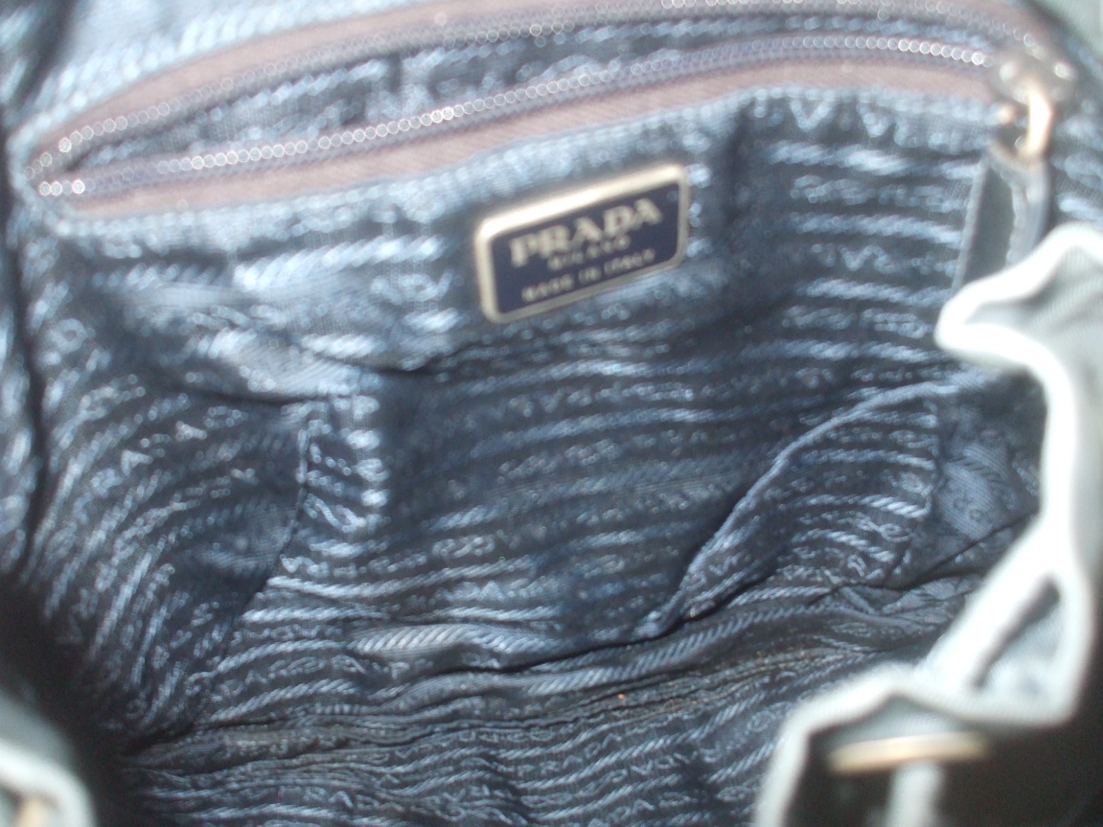 Prada blue teal nylon unisex travel school sho authentic backpack shoulder bag thumbnail 4