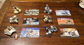 Lego Star Wars Microfighters Lot (75029, 75032, 75074 +fig, 75075, 75129, 75195)