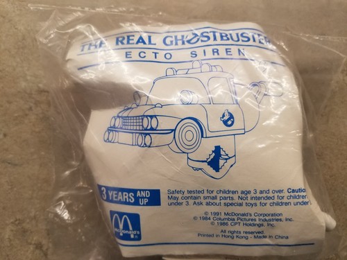 NIP 1991 ECTO Bike Siren The Real Ghostbusters McDonald's Happy Meal Toy NEW - Picture 2 of 4