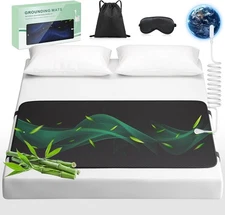 Grounding Mat for Queen Bed,Improve Sleep,Relieve Stress & Pain,Rest Therapy 