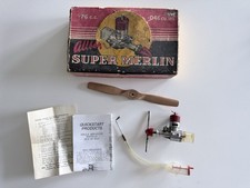 Allbon Super Merlin .76cc Model Diesel Engine Boxed Davies Charlton Vintage RC