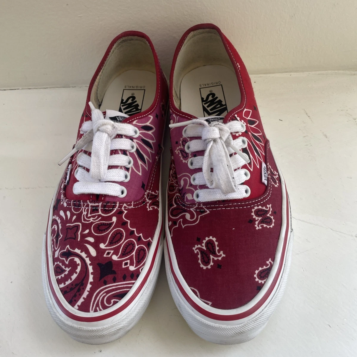 メンズ 希少 VANS VAULT×BEDWIN バンダナ柄 27cm オーセンティック