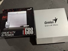 Genius MousePen i608 Graphic Tablet 8X6 Silver Open box Never Used