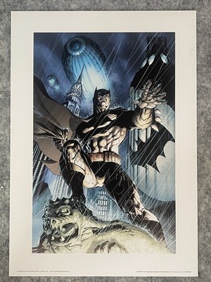Batman #2 Jim Lee Variant Cover Dark Knight DC Comic Buch Druck gerahmt.