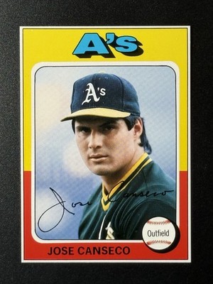 1991 SUPERSTAR & ROOKIE SPECIAL REPLI-CARDS 7 JOSE CANSECO HAND CUT