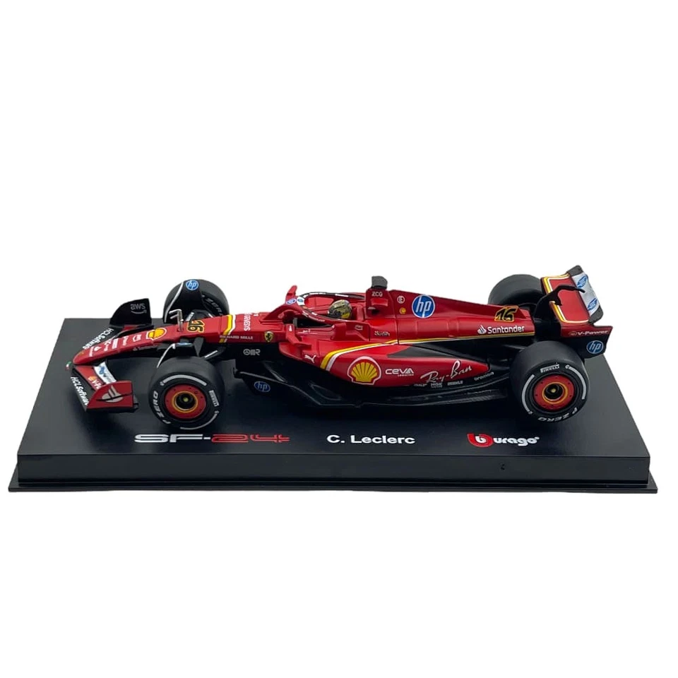 Modellino F1 Bburago 1/43 Signature Ferrari SF-24 Charles Leclerc #16 Winner ... - Immagine 3 di 4