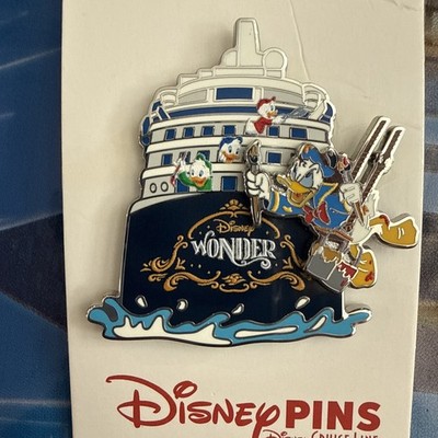 DCL Disney Cruise Line Pin Donald & Nephews Exclusive Moving