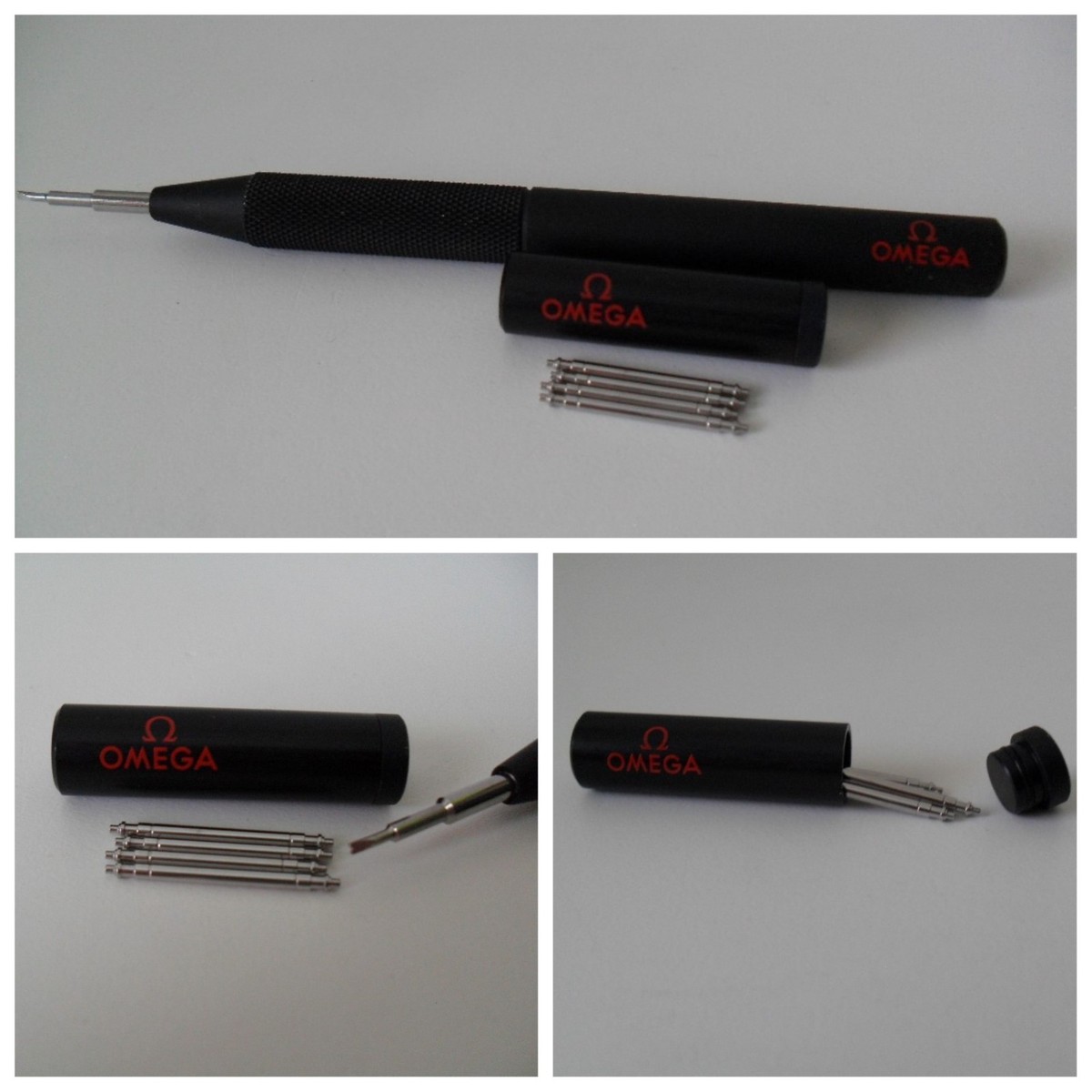 OMEGA Watch Spring Bar Tool to Change Strap OMEGA 316L Steel Watch Pin  +Case