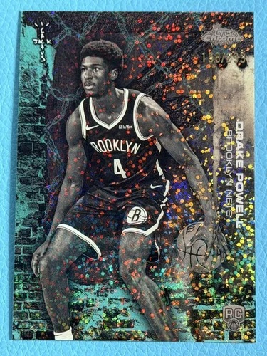 Drake Powell 2025-26 Topps Chrome Cactus Jack 158/299 Teal Speckle RC #82
