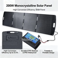 200Watt Solar Panel Kit With 30A Controller 12 V Battery Charger Caravan RV Boat