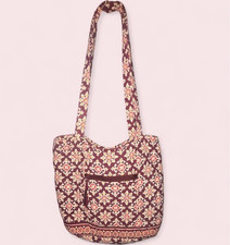 Vera Bradley Floral Shoulder Bag, Zip Closure...