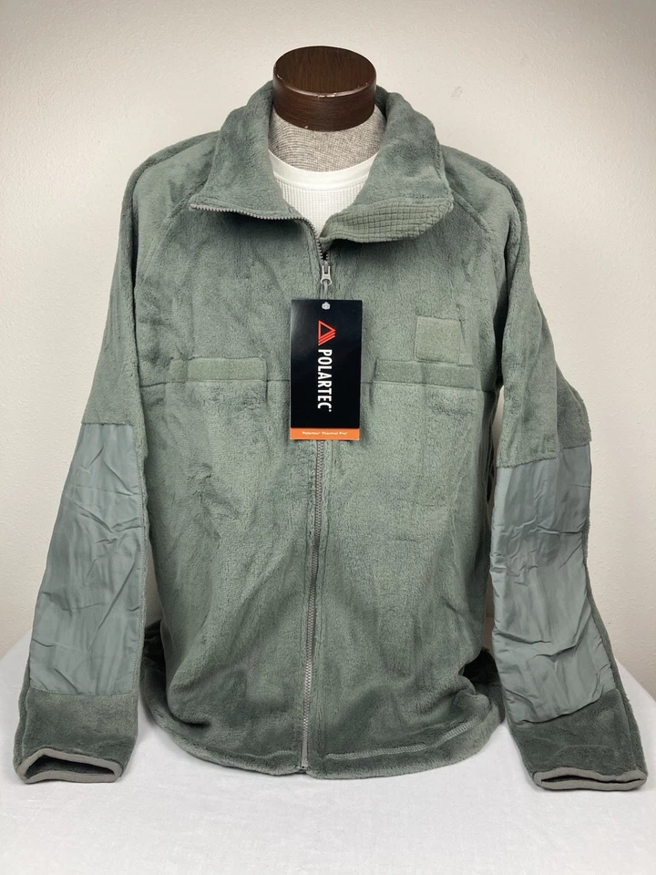 POLARTEC THERMAL PRO LAYER III FLEECE JACKET GREEN FULLZIP MENS XL LONG TALL NEW - Image 2 of 4