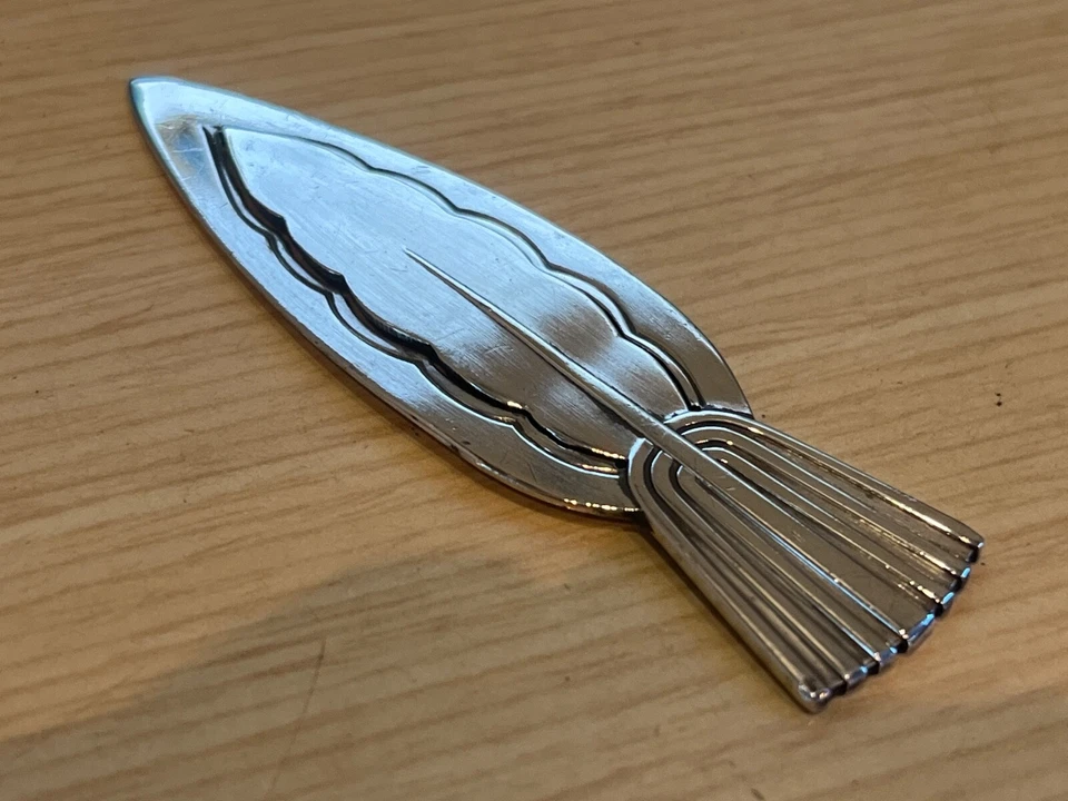 Marcador de plata esterlina Georg Jensen #152 diseño de cardo escocés 3 1/4 pulgadas Foto 3 de 4