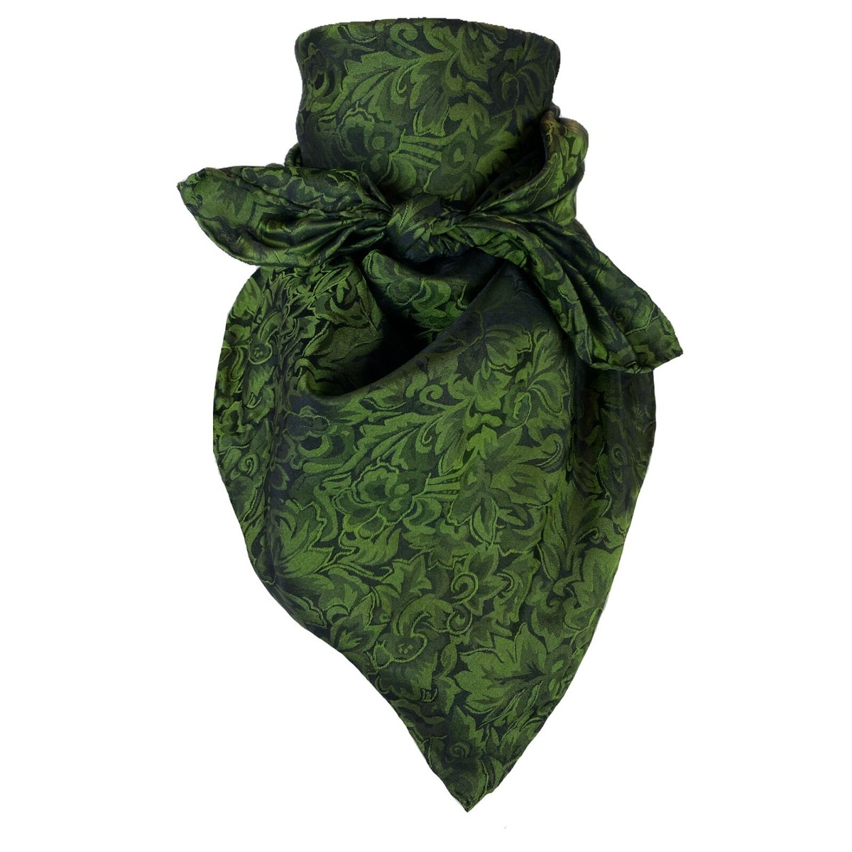 Wild Rag Seidenschal Jacquard - Western Cowboy Schal 87,6cm Anthrazit