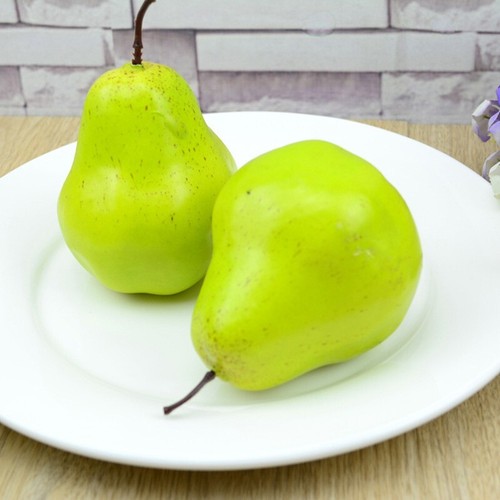 6*Artificial Lifelike Simulation Pear Fruit Home Decor Photography Props 8*8.5CM - Picture 17 of 24