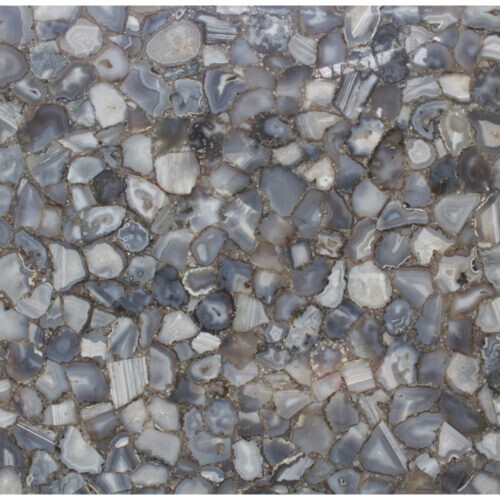 15x15 Gray Wild Agate Coffee Table Top Sofa Centerpiece Modern Furniture