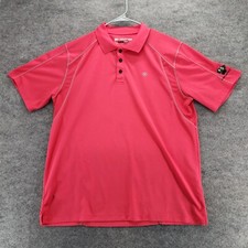 Ariat Tek Polo Shirt Mens Large Heat Series Short Sleeve Pink
