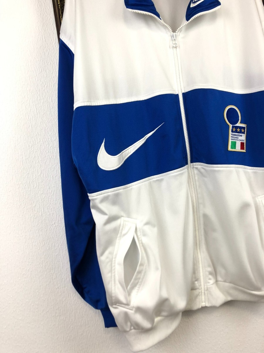Vintage 90's Nike Italy Football Jacket Soccer Track Top Rare