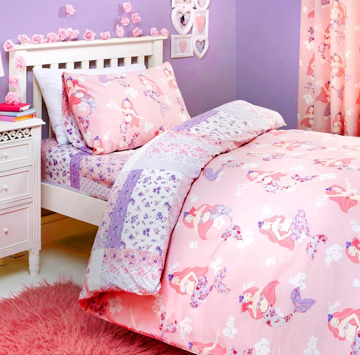 Mermaid double duvet clearance cover