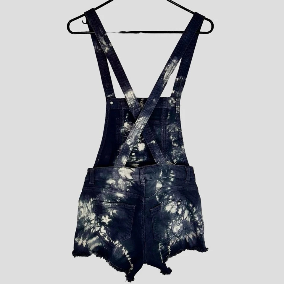 Mono corto tie dye casi famoso talla 5 azul blanco festival de verano boho Foto 2 de 4