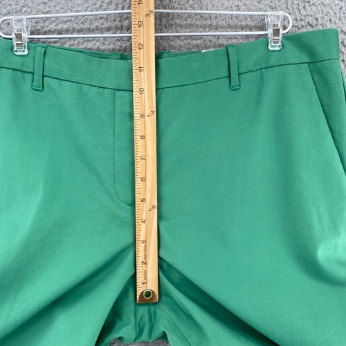 Gap Pants Womens 16R Green Tailored Cropped Stretch Rose Leaf Office Career NWT - Picture 7 of 14
