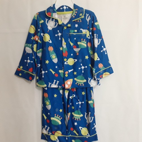 Boy pajamas two piece long sleeves long pants brand Wonderkids NWT blue - Picture 12 of 12