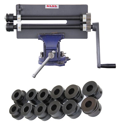 Bead Roller with Dies, 12-In Depth, 18Ga Sheet Metal Rotary Forming Machine RM12