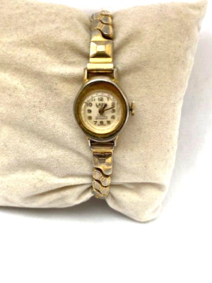 Lady Damen Swiss Made Vintage 17 Jewels Incabloc Expander Armband Uhr 70er Jahre