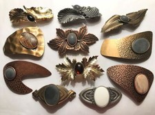 Metal Barrette Ornate Elegant Prom Formal Fancy Party Hair Clip Made in France