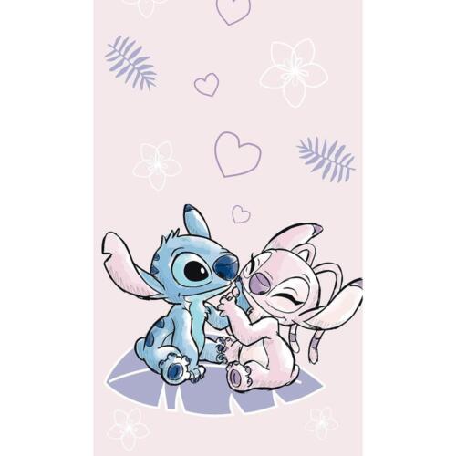 Lilo and Stitch Towel Bath Pool Beach Cotton Soft Velour Pink Disney 140 x 70cm