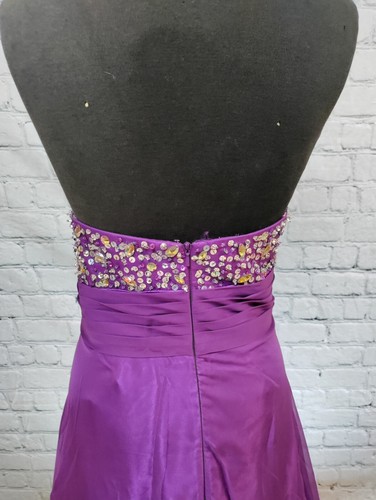 W72 BLUSH PURPLE SZ 22 $299 BEADED FORMAL PARTY PROM BRIDESMAID GOWN DRESS - Picture 9 of 10