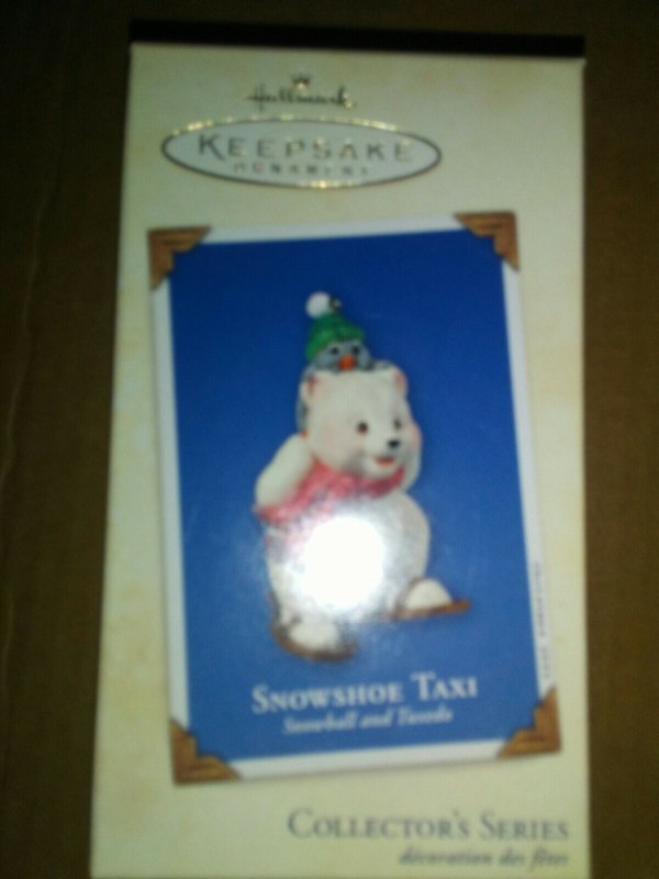 Hallmark Keepsake Ornament, Collector's Series, Snowshoe Taxi