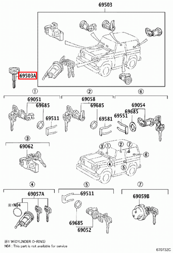 Genuine LandCruiser HZJ79 HZJ78 HZJ77 HZJ76 Levin AE92 Non Chip Blank Key - Picture 3 of 24