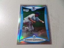2008 Bowman Draft Prospects Chrome Refractor Johnny Giavotella #BDPP47