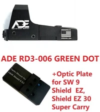 ADE RD3-006 Green Dot+Optic Mount plate for Smith Wesson SW MP 9 Shield EZ S/A